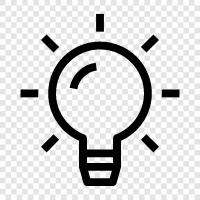 CFL, LED, fluorescent, incandescent icon svg