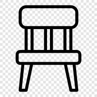 chair, office chair, wooden chair, leather chair icon svg