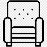 chair, lounge, sitting, recliner icon svg
