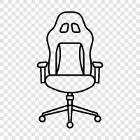 chair, office chair, office furniture, office supplies icon svg