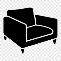 chair, furniture, living room, bedroom icon svg