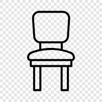 chair, sitting, relax, bedroom icon svg