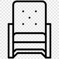 chair, recliner, sofas, armchair icon svg