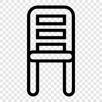 chair, office chair, wooden chair, office furniture icon svg