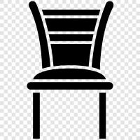 chair, office chair, wooden chair, leather chair icon svg