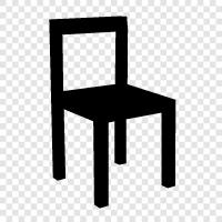 Chair, Wooden Chair, Armchair, Sofa icon svg