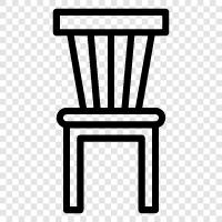 chair, office chair, wooden chair, leather chair icon svg