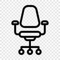 chair, chairs, work chair, desk chair icon svg
