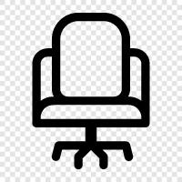 chair, desk chair, executive chair, leather chair icon svg