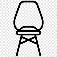 chair, office chair, leather chair, office furniture icon svg