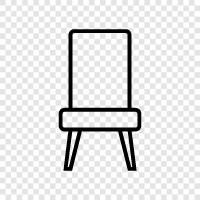 chair, office chair, wooden chair icon svg