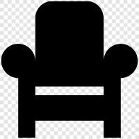 chairs, sitting, relaxation, leisure icon svg