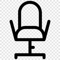 chairs, office chairs, furniture, office furniture icon svg