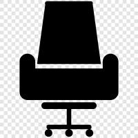 chairs, office chair, wooden chair, office furniture icon svg