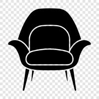 chairs, office chair, desk chair, leather chair icon svg