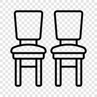 Chairs, Furniture, Office, Home icon svg