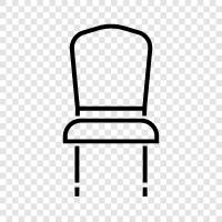 Chairs, Furniture, Office, Home icon svg