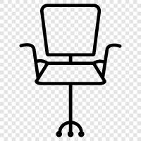 Chairs, Seating, Furniture, Office icon svg