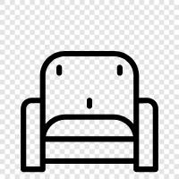 chairs, relax, read, napping icon svg