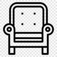 chairs, office chair, leather chair, office furniture icon svg