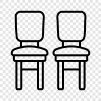 chairs, office chairs, wooden chairs, leather chairs icon svg