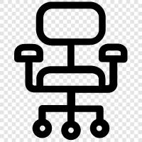 chairs, office chairs, office furniture, workplace chair icon svg