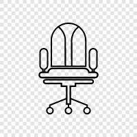 Chairs, Furniture, Office, Office Furniture icon svg