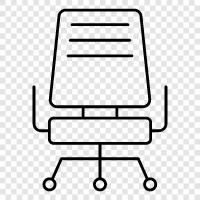 Chairs, Furniture, Office, Home icon svg