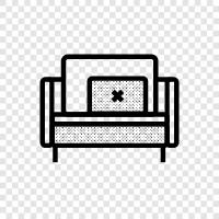 Chaise Lounge, Sofa, Ottoman, Sectional icon svg