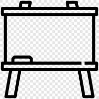 chalk, erase, whiteboard, teaching icon svg