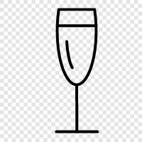 champagne flute, champagne flutes, champagne glassware, sparkling wine icon svg