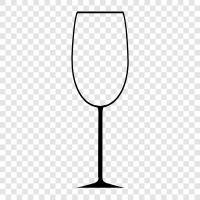 Champagne Glass, Wine Glass, Bubbly, Sparkling icon svg