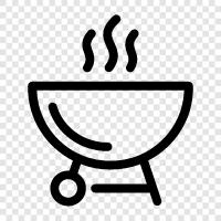 charcoal grill, gas grill, smoker grill, bbq grill icon svg