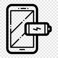 charger, portable charger, smartphone, power bank icon svg