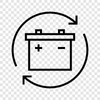 Chargers, Batteries, Replacement, Car icon svg