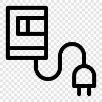 chargers, power, outlet, usb icon svg