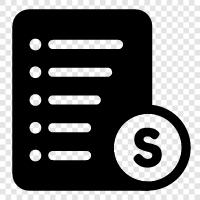 charges, billing, prices, cost icon svg