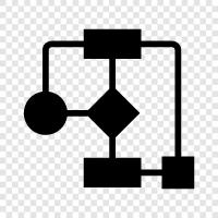 Diagramm, Netzwerk, Daten, Fluss symbol