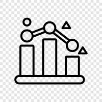 chart of decline, chart of a decline, chart of a downtrend, decline chart icon svg