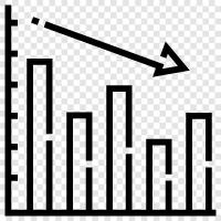 grafik, veri, finansal, grafikler ikon svg