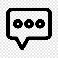 chat bubbles, chat, online chat, online messaging icon svg