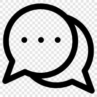 Chat, Unterhaltung, Nachrichten, OnlineChat symbol