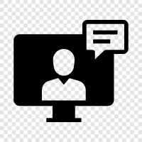 chat, online, messaging, chat rooms icon svg