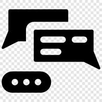 Chat, Unterhaltung, OnlineChat, OnlineKonversation symbol