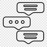chat, online chat, online talk, online messaging icon svg