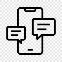 chat, messaging, phone, texting icon svg