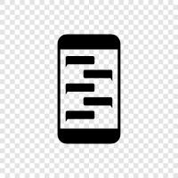 chat, messaging, mobile chat icon svg