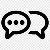 chat, bubble, online chat, online chat bubble icon svg