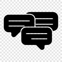 chat, online chat, online conversation, online discussions icon svg