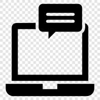 chat, online conversation, online chatting, online chat icon svg